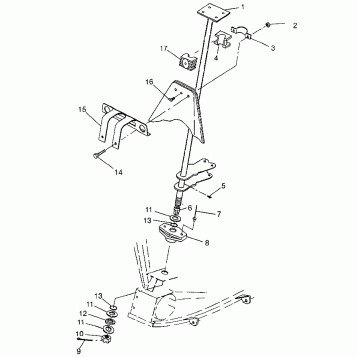 STEERING POST Sportsman 400L W97AC38C (4939673967B011)