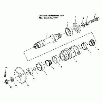 CENTER TIGHTENER Sportsman 400L W97AC38C (4939673967B014)