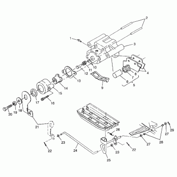 REAR BRAKE Sportsman 400L W97AC38C (4939673967C005)
