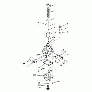 CARBURETOR Sportsman 400L W97AC38C (4939673967D005)