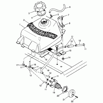 FUEL TANK XPLORER 400L W97CC38C (4939753975A013)