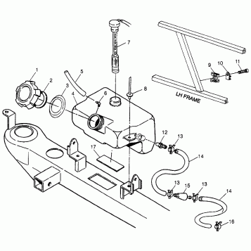 OIL TANK XPLORER 400L W97CC38C (4939753975A014)