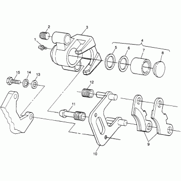 FRONT BRAKE XPLORER 400L W97CC38C (4939753975B007)