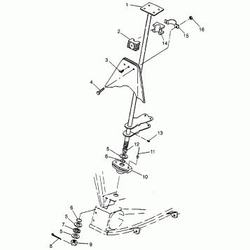 STEERING POST XPLORER 400L W97CC38C (4939753975B010)