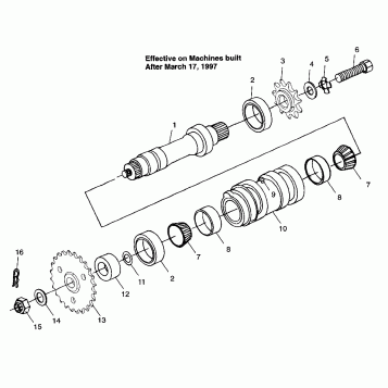 CENTER TIGHTENER XPLORER 400L W97CC38C (4939753975B014)