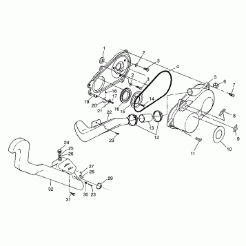 CLUTCH COVER XPLORER 400L W97CC38C (4939753975C004)