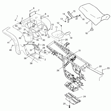 REAR CAB and SEAT XPLORER 300 W97CC28C (4939813981A005)