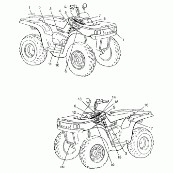 DECALS XPLORER 300 W97CC28C (4939813981A009)