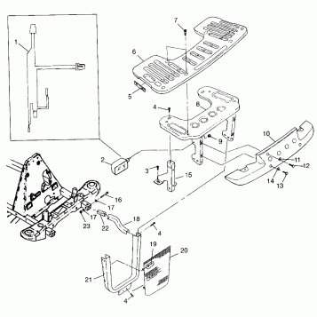FRONT RACK and BUMPER MOUNTING XPLORER 300 W97CC28C (4939813981A010)