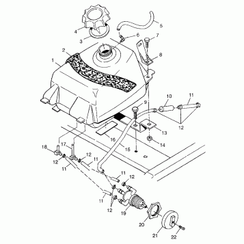 FUEL TANK XPLORER 300 W97CC28C (4939813981A014)