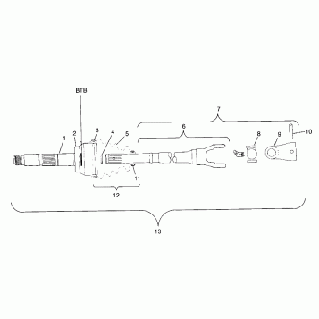 CV JOINT - BTB XPLORER 300 W97CC28C (4939813981B005)