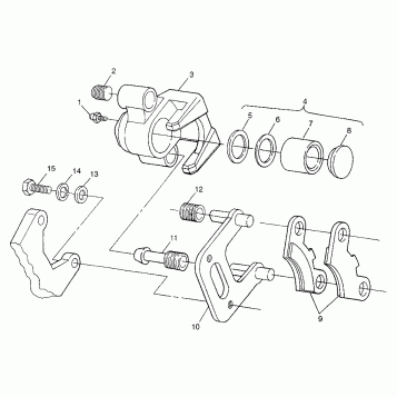 FRONT BRAKE XPLORER 300 W97CC28C (4939813981B008)
