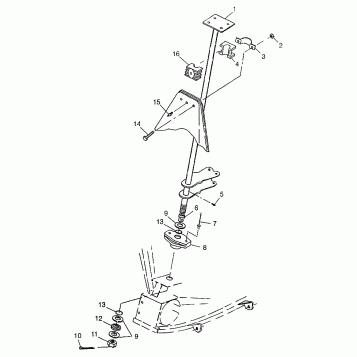 STEERING POST XPLORER 300 W97CC28C (4939813981B012)