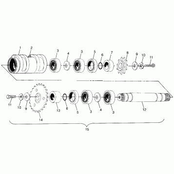 CENTER TIGHTENER  XPLORER 300 W97CC28C (4939813981B014)