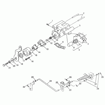 REAR BRAKE XPLORER 300 W97CC28C (4939813981C006)