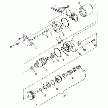 STARTING MOTOR XPLORER 300 W97CC28C (4939813981D002)