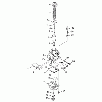 CARBURETOR XPLORER 300 W97CC28C (4939813981D005)