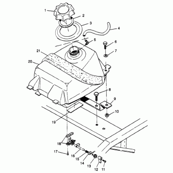FUEL TANK Scrambler 400L W97BC38C (4939893989A012)