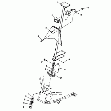 STEERING POST Scrambler 400L W97BC38C (4939893989B009)