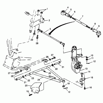 A-ARM/STRUT MOUNTING Scrambler 400L W97BC38C (4939893989B010)