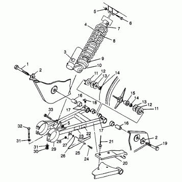 SWING ARM/SHOCK MOUNTING Scrambler 400L W97BC38C (4939893989B014)