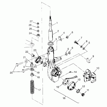 FRONT STRUT  SPORTSMAN 500 W97CH50A (4939993999B006)