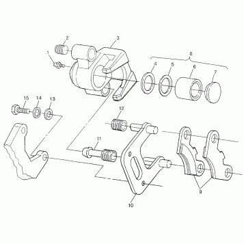 FRONT BRAKE  SPORTSMAN 500 W97CH50A (4939993999B008)