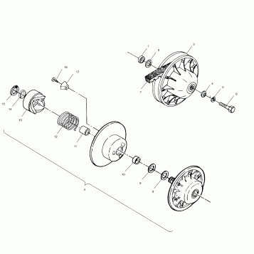 DRIVEN CLUTCH - W97CH50A (4939993999C004)