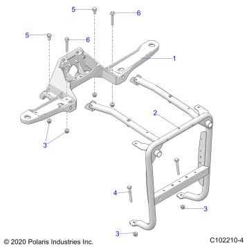 BODY, FRONT BUMPER SUPPORT - A22SXN85A4 (C102210-4)