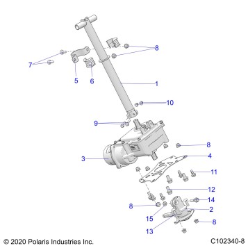 STEERING, STEERING POST ASM. - A20SGE95AK (C102340-8)
