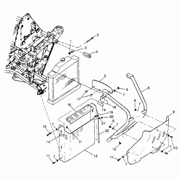 FRONT BUMPER and SHIELDS Sport 400L W97BA38C and Trail Blazer W97BA25C (4940124012A007)