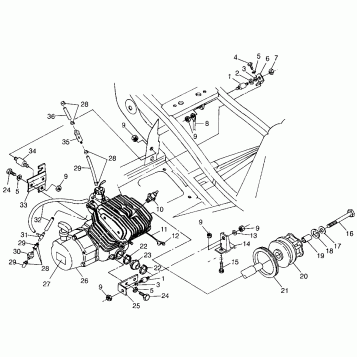 ENGINE MOUNTING (BLAZER) Trail Blazer W97BA25C (4940124012A010)