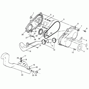 CLUTCH COVER (SPORT) Sport 400L W97BA38C (4940124012C005)