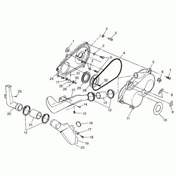 CLUTCH COVER (TRAIL BLAZER) Trail Blazer W97BA25C (4940124012C006)