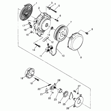 RECOIL STARTER (BLAZER) Trail Blazer W97BA25C (4940124012D007)