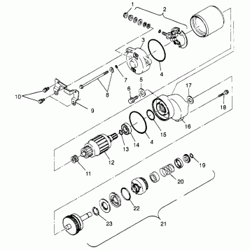 STARTING MOTOR (BLAZER) Trail Blazer W97BA25C (4940124012D009)