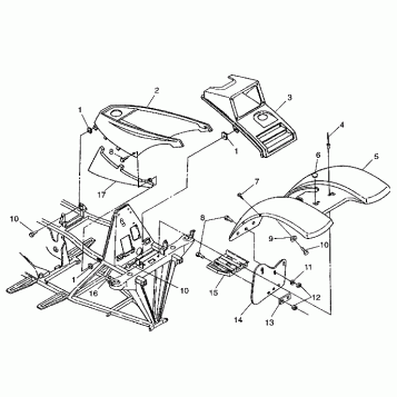 FRONT CAB Trail Boss W97AA25C (4940574057A005)
