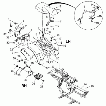 REAR CAB Trail Boss W97AA25C (4940574057A006)