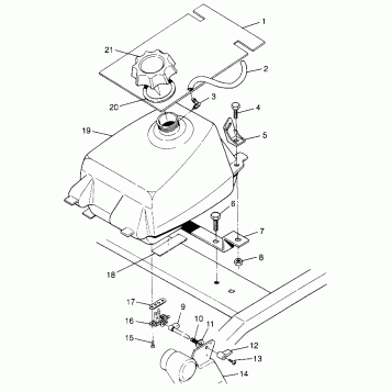 FUEL TANK Trail Boss W97AA25C (4940574057A011)