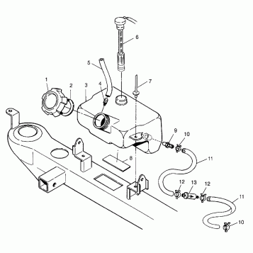 OIL TANK Trail Boss W97AA25C (4940574057A012)