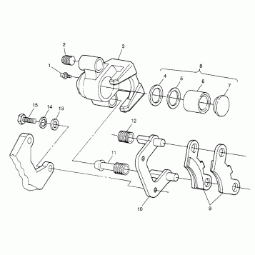 FRONT BRAKE Trail Boss W97AA25C (4940574057B006)