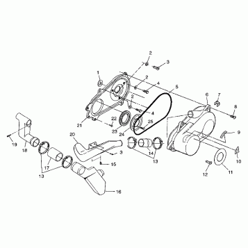 CLUTCH COVER Trail Boss W97AA25C (4940574057B010)