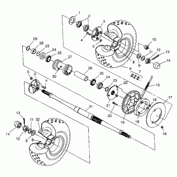 REAR WHEEL DRIVE Trail Boss W97AA25C (4940574057C001)