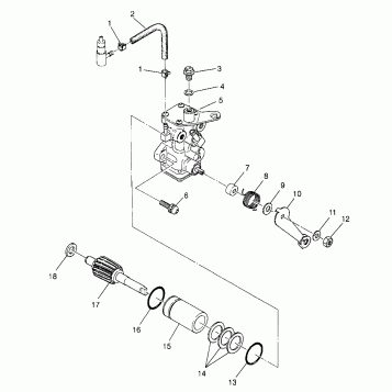 OIL PUMP Trail Boss W97AA25C (4940574057C012)