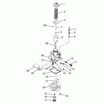 CARBURETOR Trail Boss W97AA25C (4940574057C013)