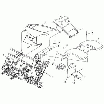 FRONT CAB Magnum 2X4 W97AA42A (4940704070A005)