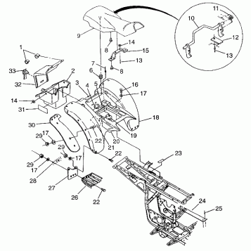 REAR CAB Magnum 2X4 W97AA42A (4940704070A006)