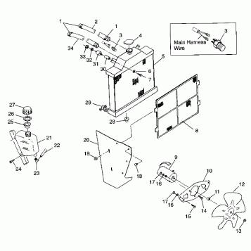 COOLING SYSTEM Magnum 2X4 W97AA42A (4940704070A009)