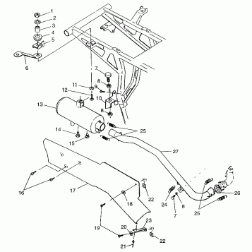 EXHAUST SYSTEM Magnum 2X4 W97AA42A (4940704070A010)