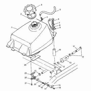 FUEL TANK Magnum 2X4 W97AA42A (4940704070A011)